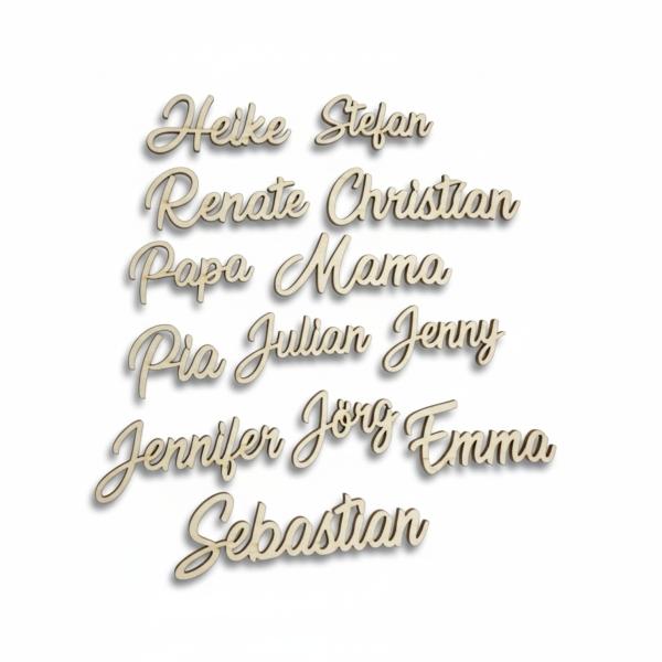 Platzkarten, Namensschilder, Namensschild aus Holz Hochzeit personalisiert Tischkarte mit Name